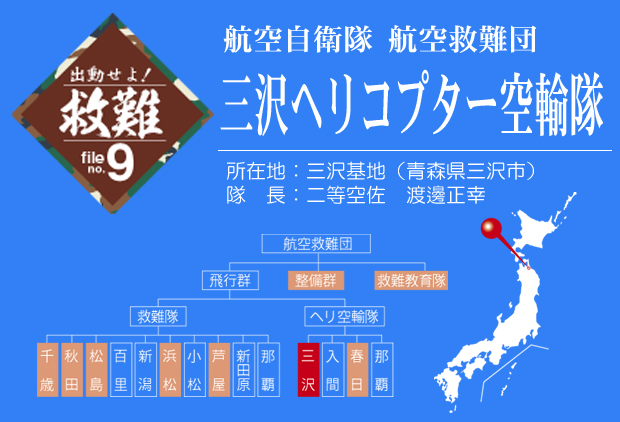 航空自衛隊　航空救難団　三沢ヘリコプター空輸隊